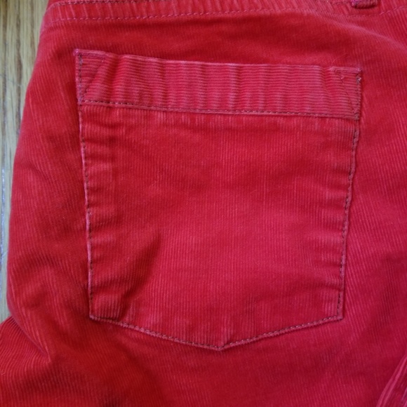 J. Crew Corduroy Favorite Fit Jeans Orange Red 8S - Picture 3 of 7